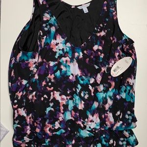 1X sleeveless blouse, NWT